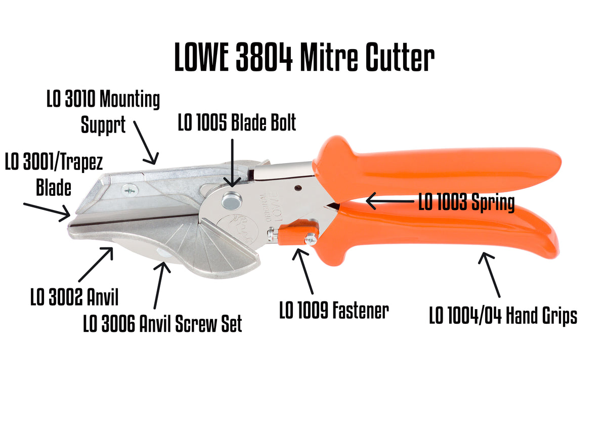 LO3804 - MITRE CUTTER (50mm length of cut - with trapezoidal blade ...